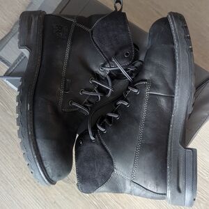 Timberland PRO Womens Hightower 6" Alloy Safety Toe Waterproof Black Full Grain